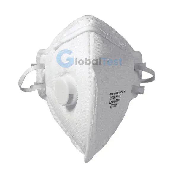 Masque FFP3 pliable offrant une protection efficace contre les poussières fines et toxiques, avec une valve d’expiration, conforme à la norme EN 149, conçu pour un confort optimal.