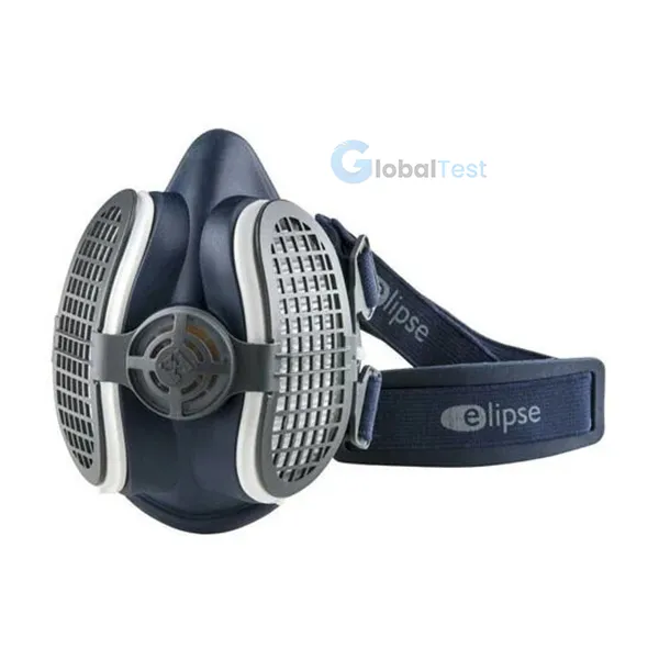 Masque respiratoire à 2 filtres A1P3 – protection contre gaz organiques et particules, APF 10, conforme EN140, TPE léger sans latex ni silicone.