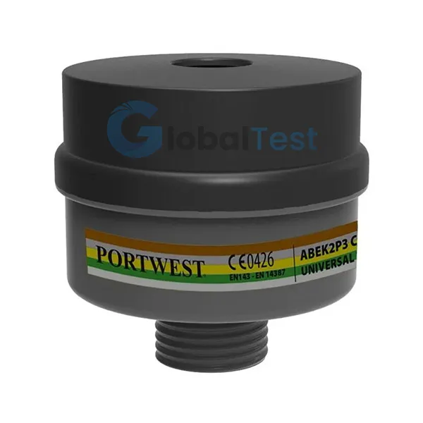 Filtre ABEK2P3 – cartouche combinée pour masques complets, offrant une protection contre les gaz et vapeurs organiques et inorganiques (point d’ébullition >65 °C), dioxyde de soufre, gaz acides, ammoniaque et ses dérivés organiques, ainsi que contre les poussières, fumées et brouillards toxiques. Compatible avec les masques complets 3M, conforme aux normes EN 14387 et EN 141, avec raccord fileté standard EN 148-1. Idéal pour les environnements industriels, chimiques et pharmaceutiques.