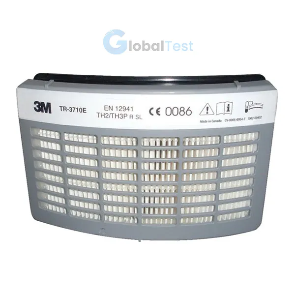 Filtre TR-3710 E P3 pour TR300 – cartouche respiratoire haute efficacité P3, conçue pour le système respiratoire à ventilation assistée 3M™ Versaflo™ TR-300. Offre une protection contre les poussières hautement toxiques, les brumes et les particules de fumée. Compatible avec les applications industrielles et alimentaires, certifiée selon la norme EN 143, avec un taux de filtration de 99,95 %. Installation rapide et sans outil, alerte de saturation via une augmentation de la résistance respiratoire