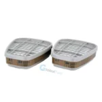 Filtre vapeur organique 3M™ 6051 A1 – cartouche respiratoire offrant une protection contre les vapeurs organiques dont le point d’ébullition est supérieur à 65 °C (ex. solvants, peintures, adhésifs). Compatible avec les demi-masques et masques complets 3M™ des séries 6000 et 7500 via fixation à baïonnette. Léger, à faible résistance respiratoire, avec une forme trapézoïdale pour un champ de vision optimal. Conforme à la norme EN 14387:2004+A1:2008
