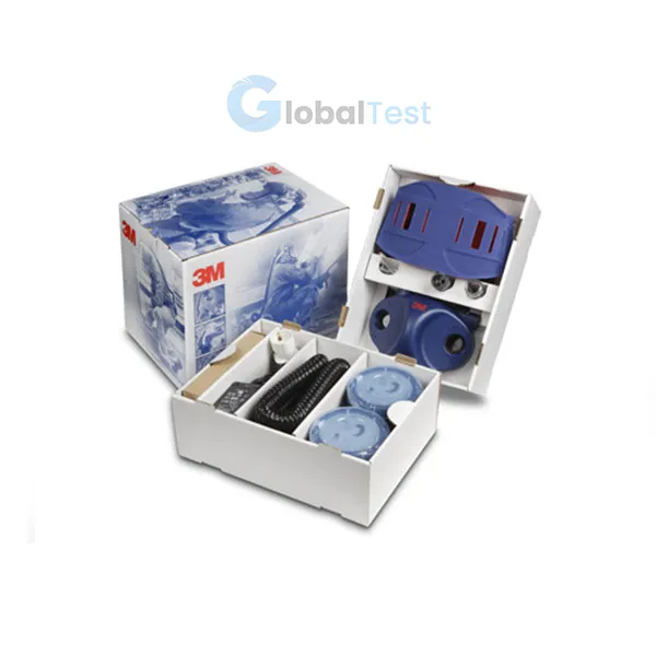 Kit Jupiter prêt à l'emploi – Système de protection respiratoire motorisé 3M™ Versaflo™ TR-300E+ complet, comprenant : unité de filtration TR-302E+, ceinture de confort décontaminable, indicateur de débit avec tube de calibrage, tuyau respiratoire BT-30, batterie standard (autonomie 8h), chargeur intelligent, et filtres A2P avec pré-filtres. Conforme à la norme EN 12941 TH2, conçu pour une protection contre les gaz, vapeurs et particules dans les environnements industriels exigeants tels que la chimie, la pharmaceutique ou l'agroalimentaire. Léger, ergonomique et silencieux, avec alarmes visuelles et sonores pour une sécurité optimale