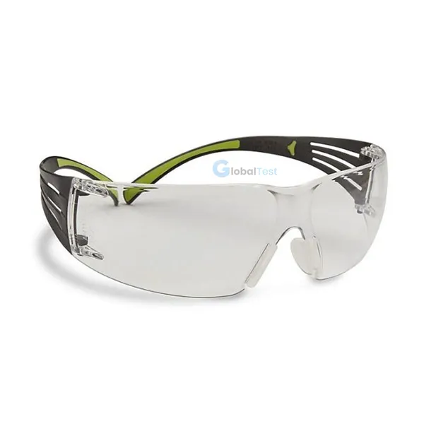 Lunette de protection SecureFit Clair avec lentille transparente traitée antibuée et antirayures, branches flexibles autoréglables pour un confort optimal, offrant 99,9 % de protection UV et conforme à la norme EN 166.