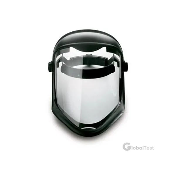 Visière d’arc électrique 100 % diélectrique avec rembourrage doux, casque à crémaillère ajustable, large zone de vision et positions d’inclinaison variables – protection contre arcs électriques basse tension et rayonnements UV.