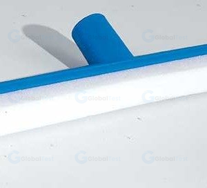 Raclette de nettoyage professionnelle 55 cm, conçue pour les sols et surfaces en cuisine, idéale pour éliminer graisses et salissures, compatible avec les supports de nettoyage VDM, disponible en mousse ou mono-lame, adaptée aux milieux alimentaires