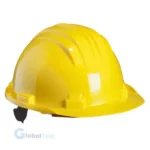 Casque anti-choc Climax 5RG – casque de protection ventilé en HDPE, isolation électrique jusqu’à 1000 V (AC) et 1500 V (DC), six points d’ancrage avec harnais réglable, visière centrale et bord récupérateur d’eau, poids léger (322 g), plage d’utilisation de –10 °C à +50 °C, conforme aux normes EN 397 :2012 + A1 :2012 et EN 50365 :2002