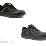 Chaussure de sécurité tige basse S2 LEOPARD/B, tige en microfibre imperméable, doublure en tissu respirant, première orthopédique doublée en cuir, semelle bi-densité antidérapante, idéale pour les environnements secs ou légèrement humides, conforme aux normes européennes.