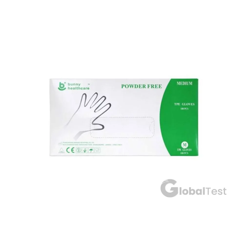 Gants TPE transparents – boîte de 100 pièces : ambidextres, sans poudre ni latex, matériau hypoallergénique (TPE). Excellente tolérance cutanée, conforme aux normes d’hygiène alimentaire (HACCP). Usage unique, imperméables, économiques et faciles à enfiler