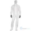 Combinaison jetable Coverguar DT117 Delta Plus en Deltatek® 5000, offrant une protection de type 5-B contre les particules solides et de type 6-B contre les projections chimiques limitées, avec capuche élastiquée, poignets en tricot, taille et chevilles élastiquées, fermeture à glissière sous rabat autocollant, antistatique, à usage unique, emballée individuellement sous vide, idéale pour les environnements industriels, le nettoyage, la maintenance et l'industrie alimentaire.