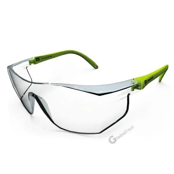 LUNETTE S-400 STANDARD lunette de protection légère en polycarbonate transparent (~30 g), branches extra-fines réglables, résistante aux chocs (EN 166 1 FT), filtre UV (EN 170 2C-1.2), conforme ANSI Z87.1, idéale pour chantiers, industrie minière et nettoyage industriel.