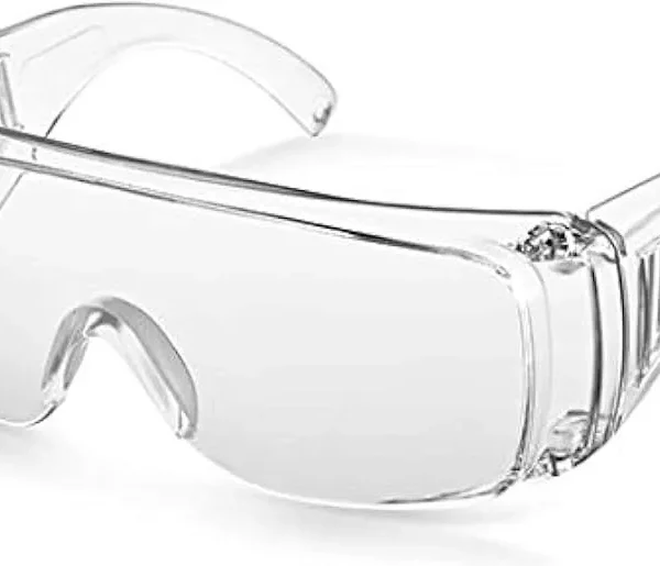 Lunettes de sécurité légères conformes à la norme ANSI Z87.1, design ergonomique pour confort prolongé, offrant protection contre chocs, poussières et projections — idéales pour usage en industrie, BTP, laboratoires et bricolage.