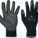 Gants FF Bunting Light HS‑04‑003 — gants polyester sans couture jauge 13, paume et doigts enduits PU texturé, poignet élastique. Performance EN 388 (4131X), confort optimal pour manutention légère, mécanique ou environnement humide.